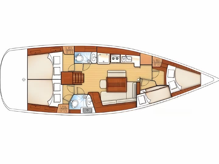 Lefkada 13.1 m Für Charter Segelboot — #20627 - 2