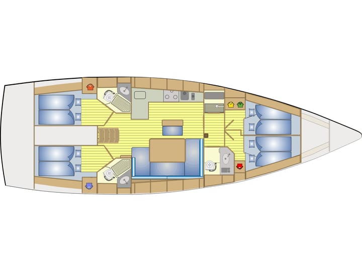 Lefkada 14.27 m Für Charter Segelboot — #20786 - 7
