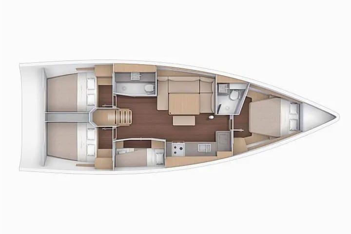Sailboat Dufour  430 Grand Large (2021) for Charter - Fethiye | #20866 - 15