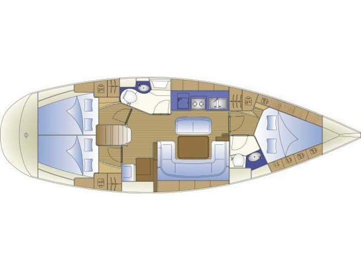 Lefkada 11.99 m Für Charter Segelboot — #20954 - 12