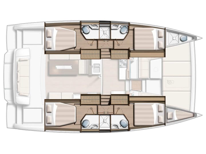 Athene 12.85 m Voor Charter Catamaran - #21004 - 2