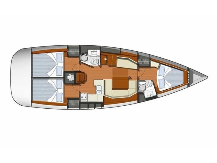 Lefkada 12.85 m Für Charter Segelboot — #21045 - 22