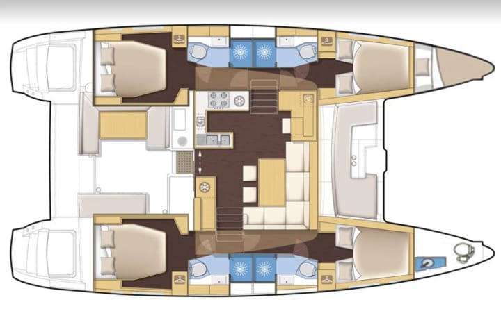  Catamarano Lagoon  46  (2021) per Noleggio, overcloccabile Fethiye | #21096 - 23