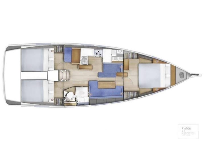 Las Galletas 12.35 m Voor Charter Zeilboot - #21603 - 7