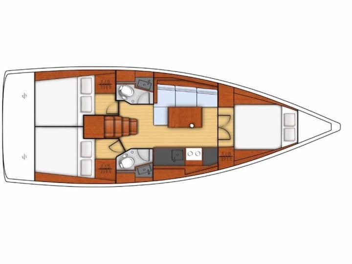  Zeilboot Beneteau Oceanis 38.1 (2017) voor Charter - Lefkada | #21773 - 13