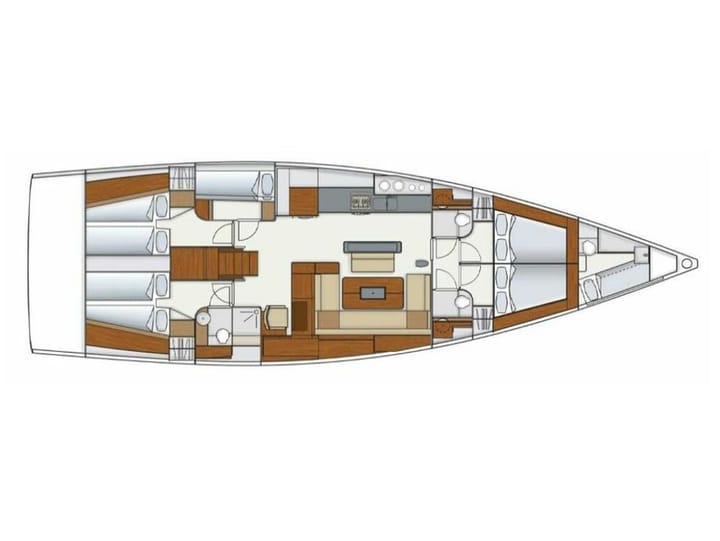 Split 17.15 m Für Charter Segelboot — #21818 - 10