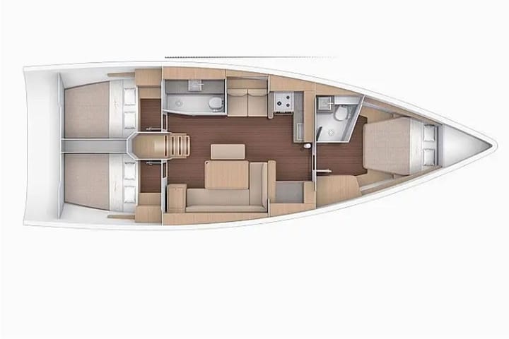 Sailboat Dufour 430 (2022) for Charter - Fethiye | #21862 - 13