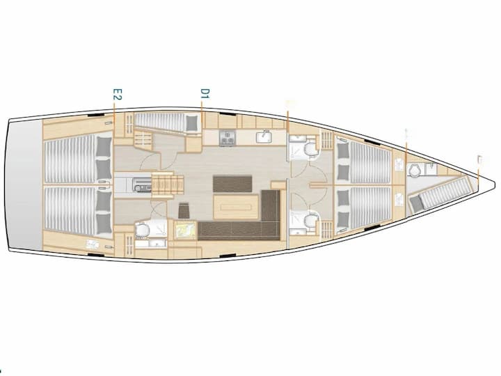 Sailboat Hanse  508 (2024) for Charter - Lefkada | #21905 - 15