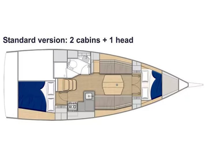  Velero Jeanneau Sun Odyssey 349 (2019) para Charter - Lefkada | #2212 - 6