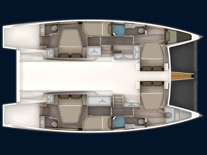 Fethiye 13.53 m Per noleggio Catamarano - #22201 - 18