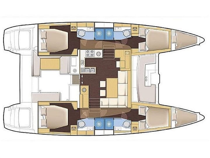 Catamaran Lagoon 450F (2015) for Charter - Athens | #23222 - 19
