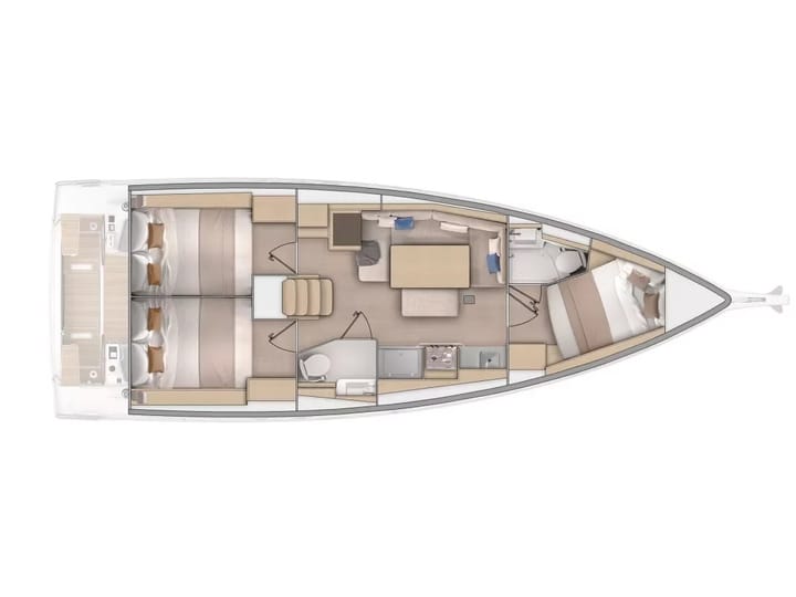  Barca a vela Beneteau Oceanis 37 (2024) per Noleggio, overcloccabile Ligia | #23454 - 5