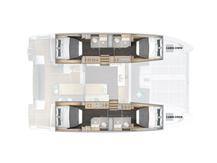 Lefkada 13.85 m Voor Charter Catamaran - #23516 - 12