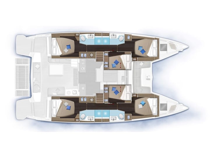 Olbia 15.35 m Per noleggio Catamarano - #23644 - 21