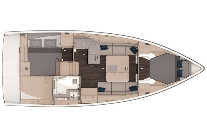Furnari 10.77 m Voor Charter Zeilboot - #24104 - 15