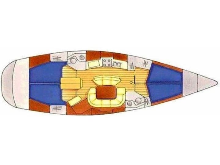 Gouvia 14.15 m Für Charter Segelboot — #24211 - 7