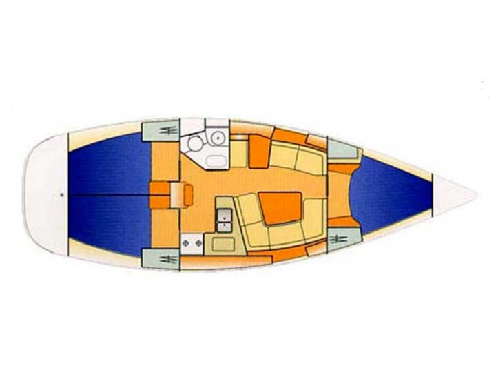 Gouvia 11.4 m Für Charter Segelboot — #24212 - 10