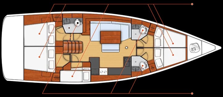 Sailboat Beneteau Oceanis 48 (2014) for Charter - Tivat | #24263 - 21