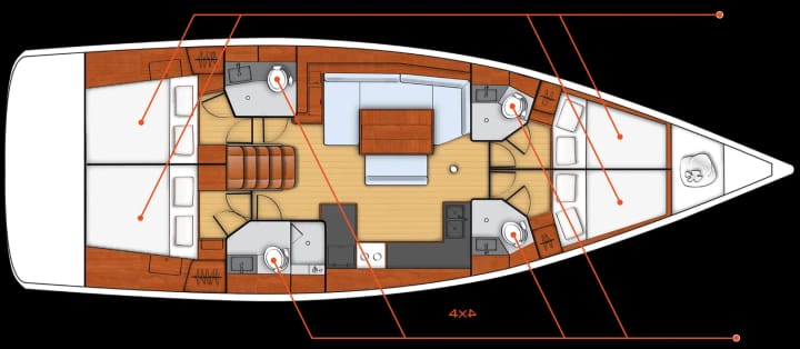 Beneteau Oceanis 48 Kiralık Yelkenli (2014) - Tivat | #24265 - 17