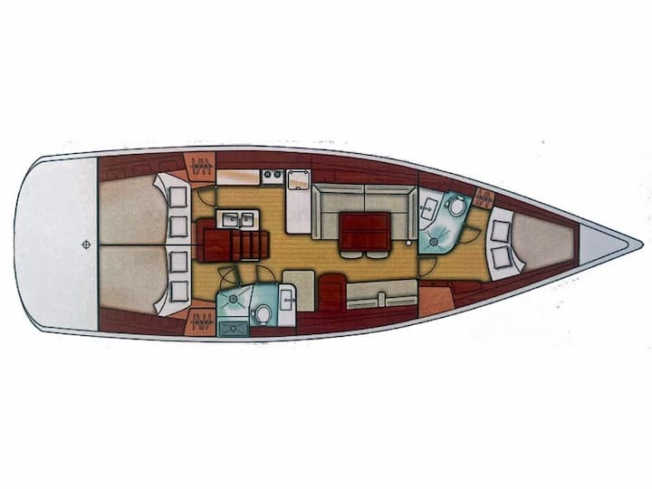 Athene 13.68 m Voor Charter Zeilboot - #24286 - 9