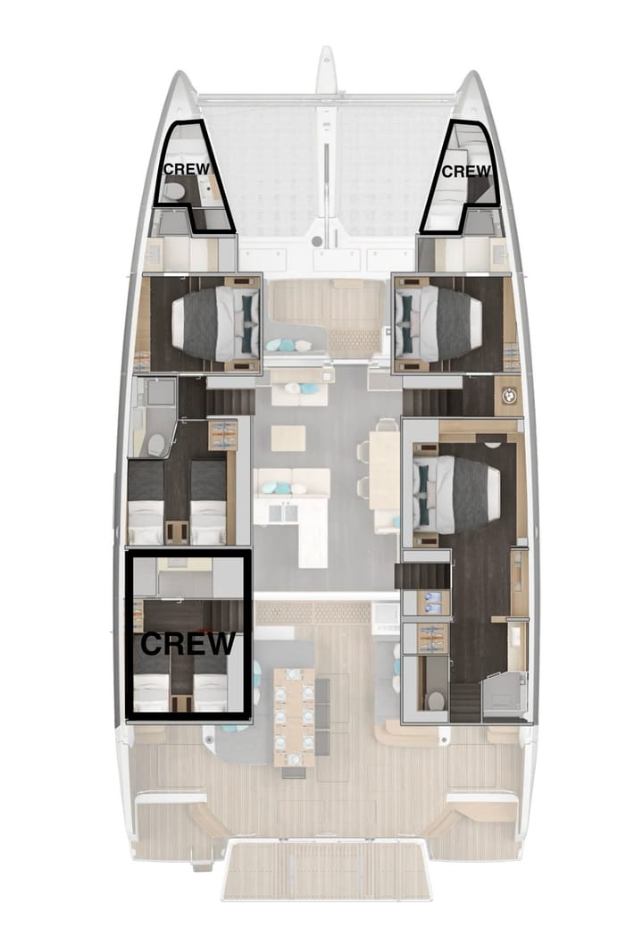 Katamaran Lagoon 60 (2026) für Charter - Portisco | #24350 - 12