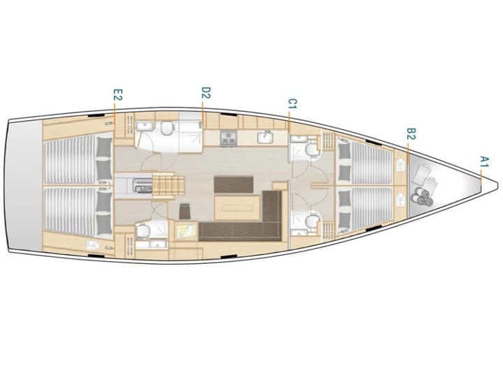 Sailboat Hanse  508 (2022) for Charter - Seget Donji | #24376 - 3