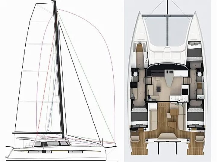  Catamarano Nautitech 44 Open (2024) per Noleggio, overcloccabile Kaštel Gomilica | #24410 - 24