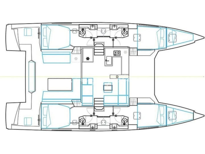  Catamarano Nautitech  46 Fly (2018) per Noleggio, overcloccabile Marmaris | #24479 - 14