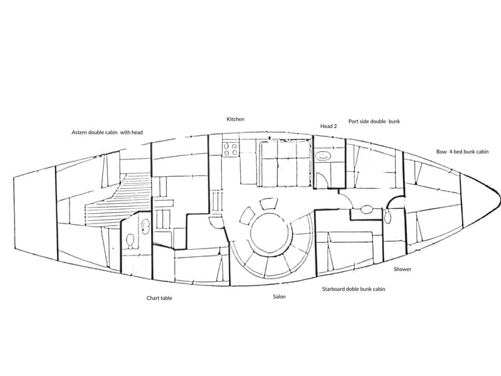 Fatto su misura Barca a vela (1984) for Charter - Tata Cay | #24522 - 3