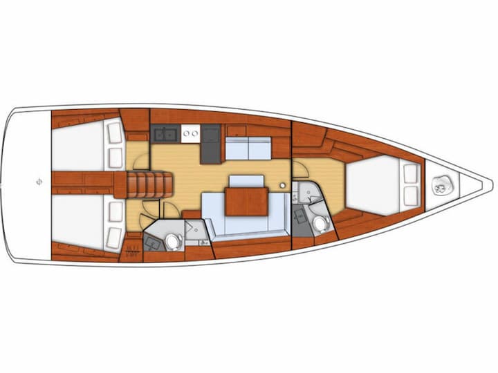 Athene 13.85 m Voor Charter Zeilboot - #24687 - 40
