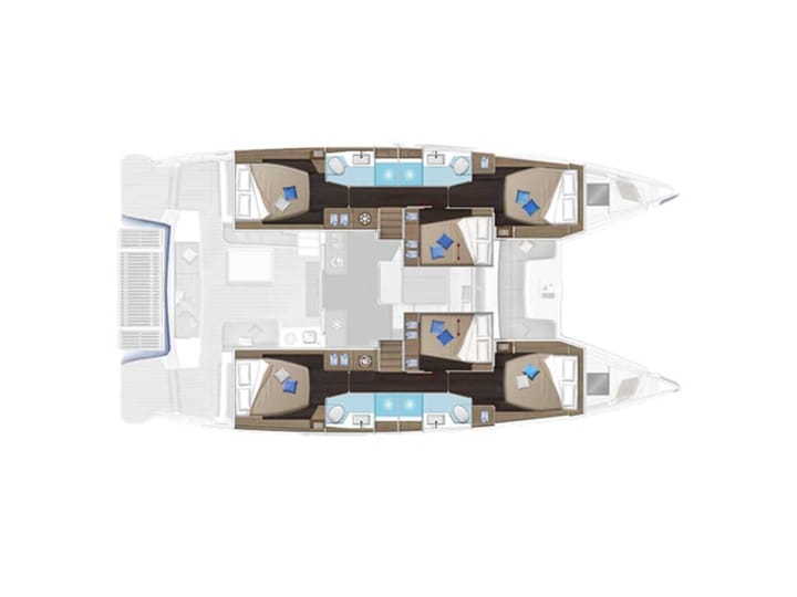 Athene 15.35 m Voor Charter Catamaran - #24812 - 17