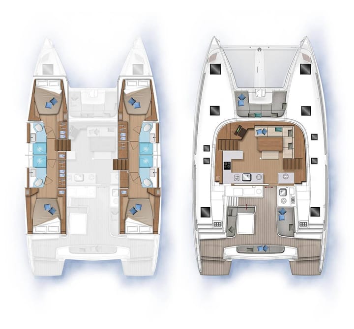 Kardamaina 14 m Voor Charter Catamaran - #24986 - 8