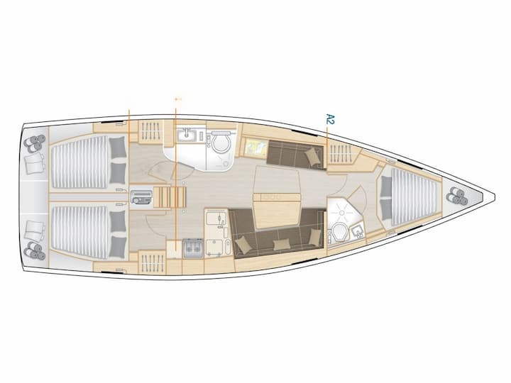 Castiglionchelo 12.4 m Para Charter Velero - #25186 - 3
