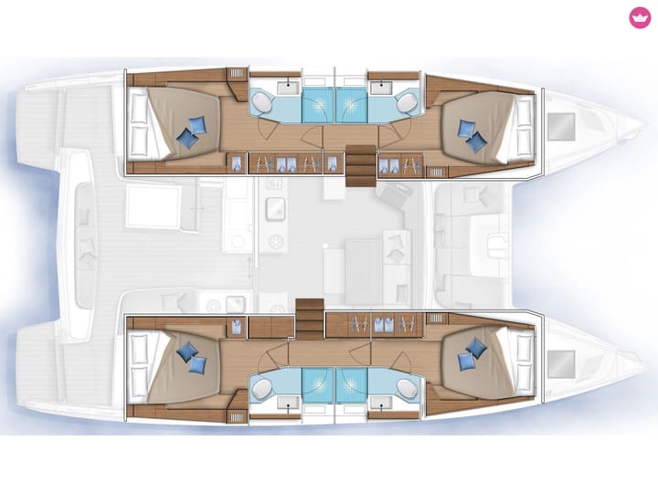 Catamaran Lagoon  46  (2022) for Charter - Paros | #25282 - 25
