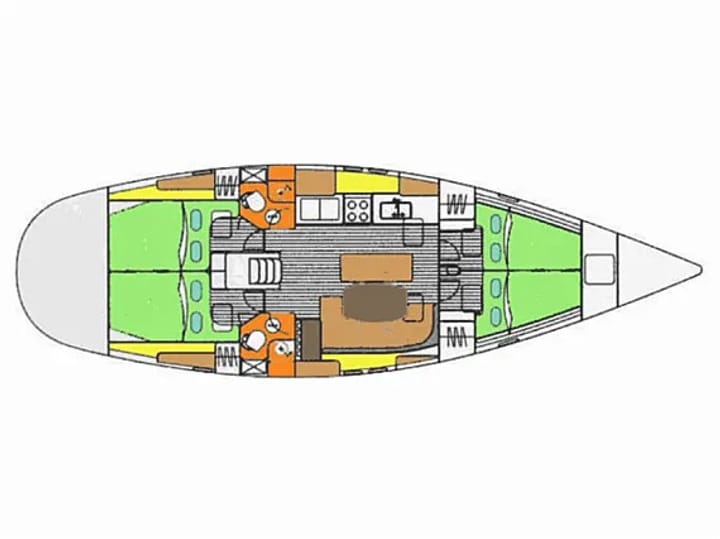  Barca a vela Beneteau Oceanis 46.1 (1999) per Noleggio, overcloccabile Marsala | #25366 - 6
