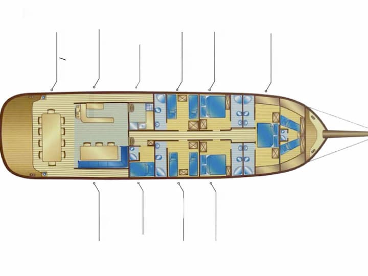 Hecho a medida  Velero (2002) para Charter - Bodrum | # 25381 - 24