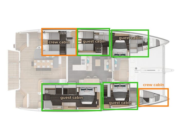 Katamaran Lagoon 60 (2025) für Charter - Kaštel Gomilica | #25736 - 30