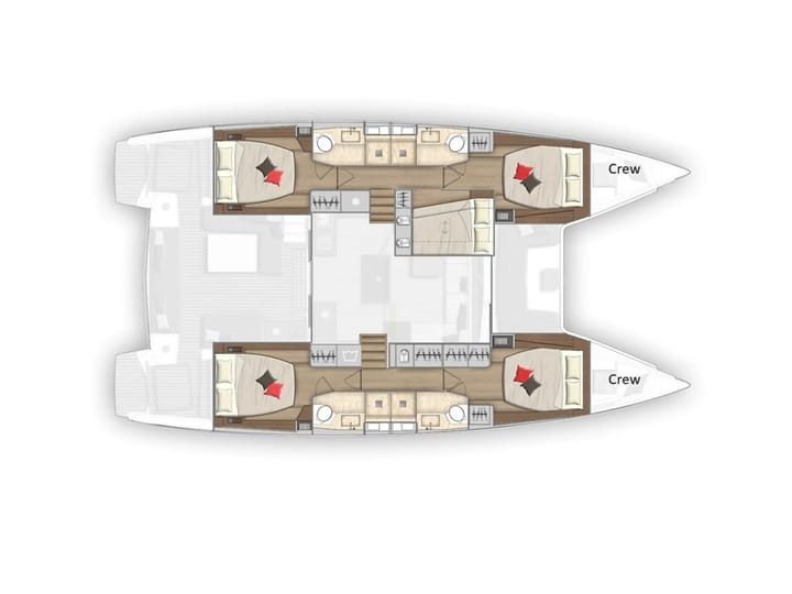  Catamaran Lagoon  50 (2020) voor Charter - Kaštel Gomilica | #25737 - 28
