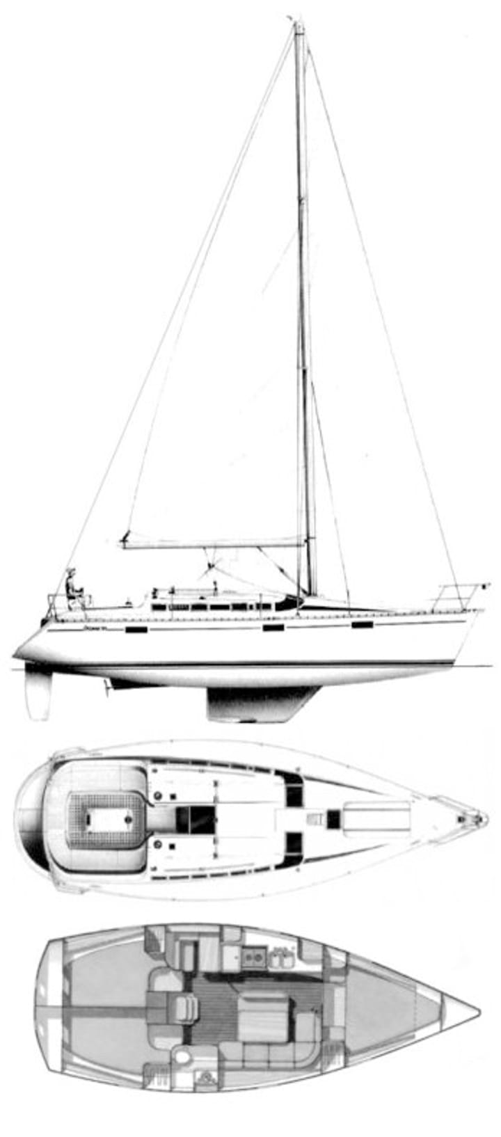 Göcek 11.27 m Für Charter Segelboot — #25770 - 11