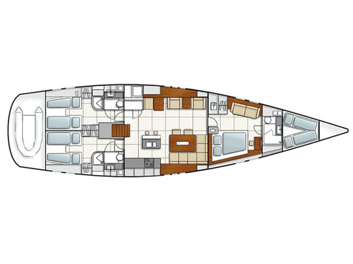 Hanse  630e Kiralık Yelkenli (2008) - Puerto Lindo, Portobelo | #25866 - 40