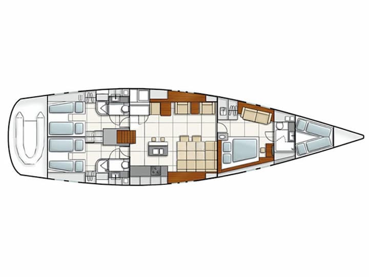 Segelboot Hanse  630e (2008) für Charter - Puerto Lindo, Portobelo | #25866 - 40