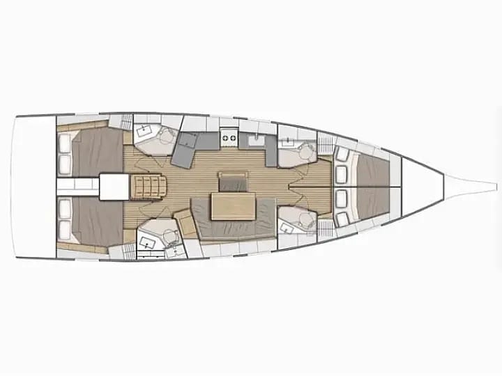 Dufour  460 Grand Large Kiralık Yelkenli (2020) - Atina | #25904 - 10