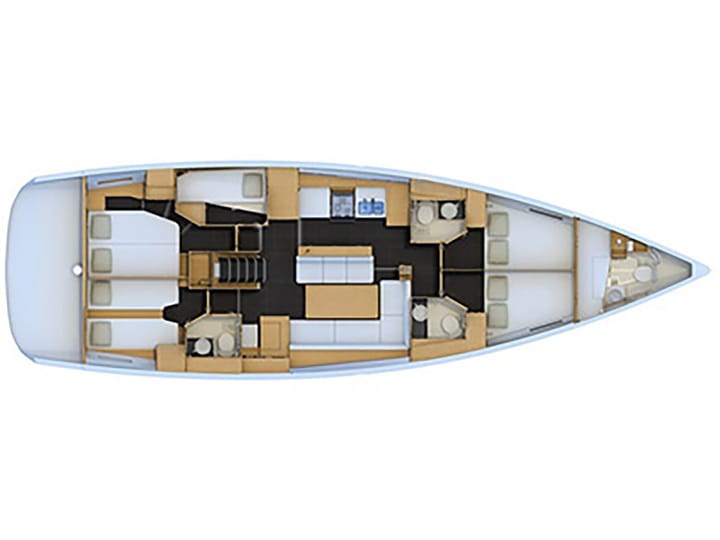  Velero Jeanneau 54 (2016) para Charter - Volos | #2630 - 9