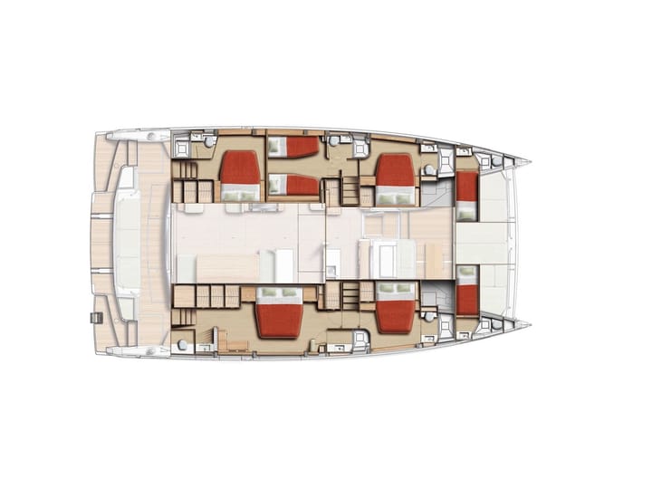  Catamarano Bali 5.8 (2026) per Noleggio, overcloccabile Kaštel Gomilica | #27297 - 13