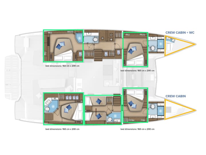  Catamarano Lagoon 55 (2026) per Noleggio, overcloccabile Kaštel Gomilica | #27377 - 26