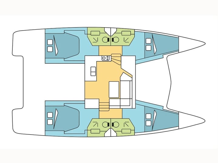  Catamarano Fountaine Pajot Lucia 40 (2019) per Noleggio, overcloccabile Portisco | #27523 - 6