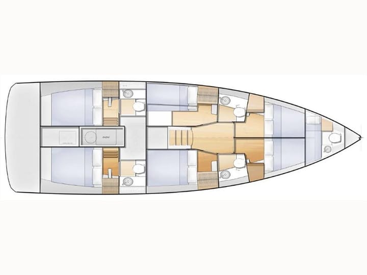 Segelboot Jeanneau Sun Loft 47 (2022) für Charter - Agropoli | #27529 - 6