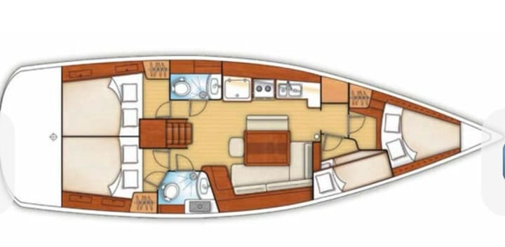  Zeilboot Beneteau 43 (2010) voor Charter - Fethiye | #28279 - 16
