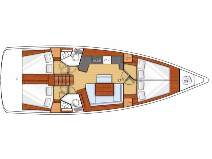 Gouvia 13.71 m Per noleggio Barca a vela - #2845 - 3