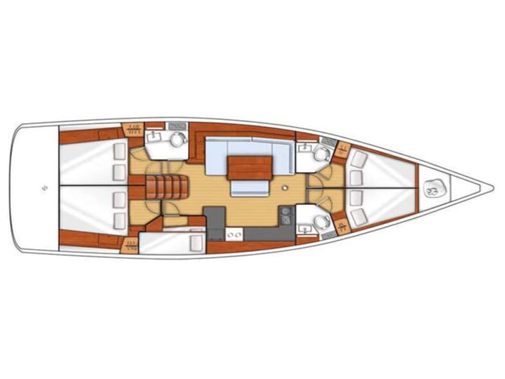 Voilier Beneteau Oceanis 48 (2016) pour Charter - Kalkara | #2862 - 25